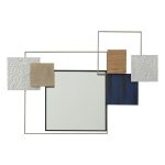 ΔΙΑΚΟΣΜΗΤΙΚΟ ΤΟΙΧΟΥ ΜΕΤΑΛΛΙΚΟ ΜΕ ΚΑΘΡΕΠΤΗ FB97560 95.9x5.7x66 εκ.