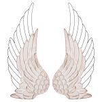 ΔΙΑΚΟΣΜΗΤΙΚΟ ΤΟΙΧΟΥ ΣΕΤ 2ΤΜΧ ΦΤΕΡΑ FB94223 MDF ΣΕ ΛΕΥΚΟ-ΜΑΥΡΟ ΜΕΤΑΛΛΟ 39x1