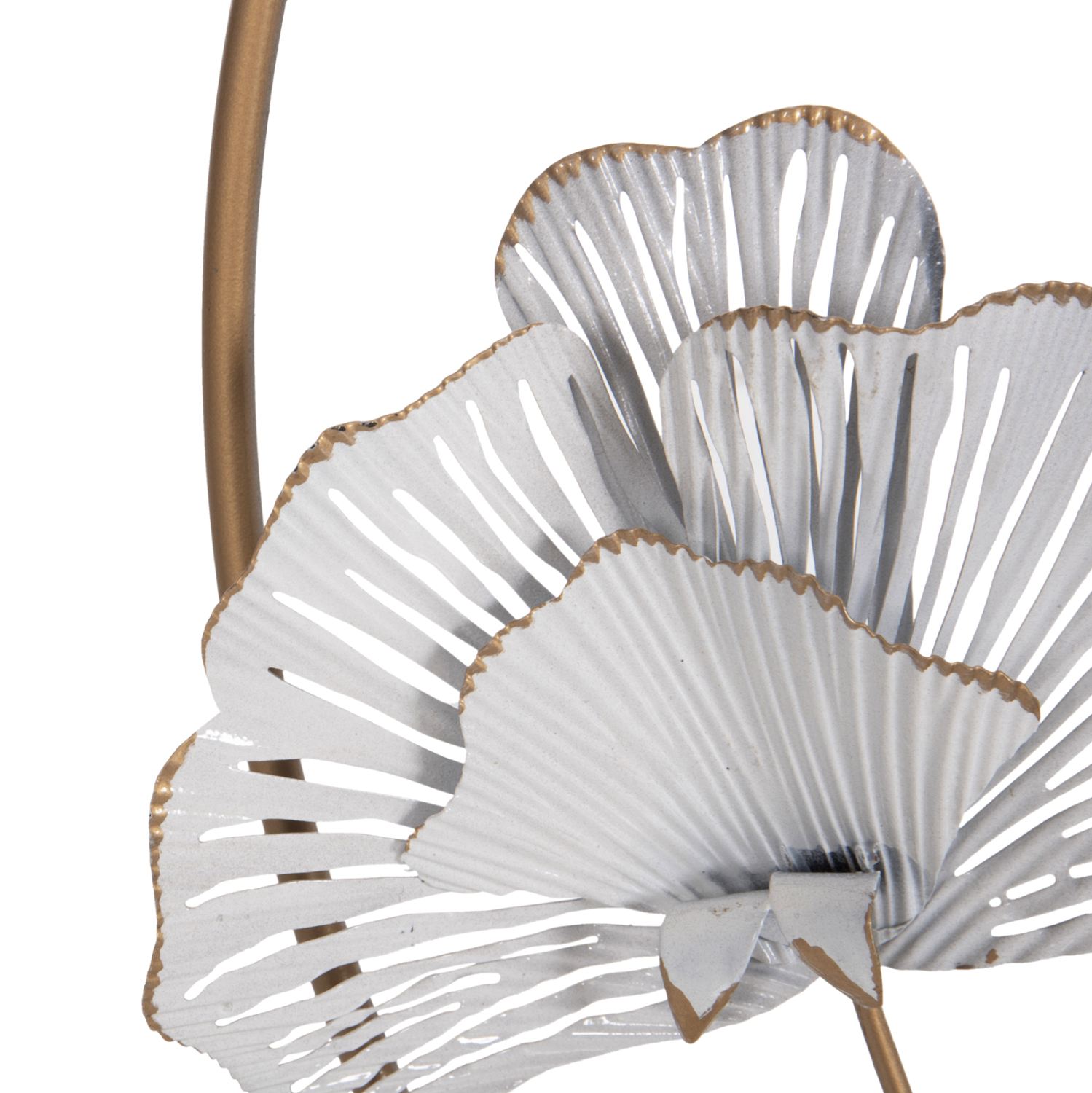 ΔΙΑΚΟΣΜΗΤΙΚΟ ΤΟΙΧΟΥ ΣΤΡΟΓΓΥΛΟ FB94202 ΜΕΤΑΛΛΟ ΣΕ ΧΡΥΣΟ-ΜΑΥΡΟ-ΛΕΥΚΟ Φ60εκ - Image 4