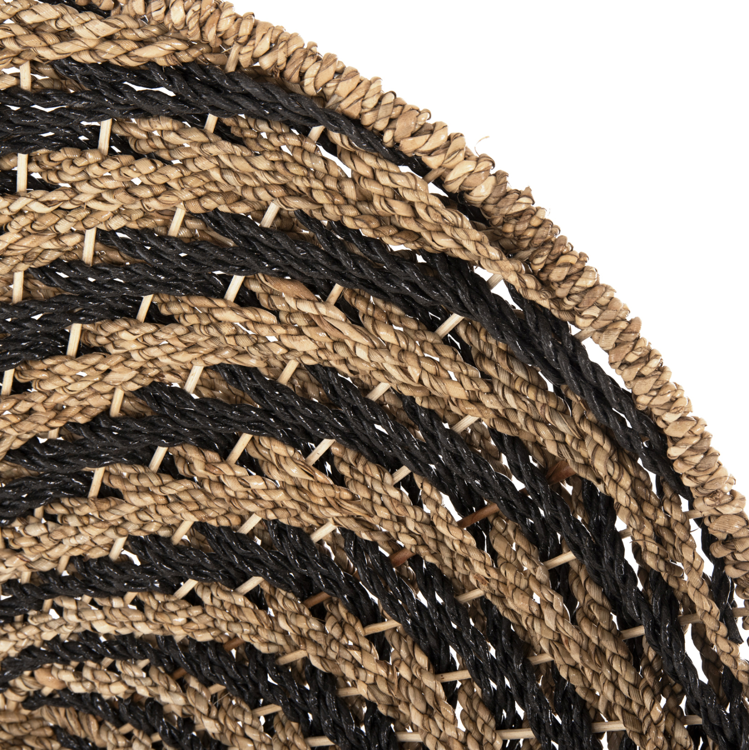 ΔΙΑΚΟΣΜΗΤΙΚΟ ΤΟΙΧΟΥ ΣΤΡΟΓΓΥΛΟ FB97830.02 ΣΠΙΡΑΛ ΟΨΗ-SEAGRASS ΣΕ ΜΑΥΡΟ-ΦΥΣΙΚΟ Φ61x3εκ. - Image 4