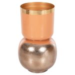 ΕΠΙΤΡΑΠΕΖΙΟ ΔΙΑΚΟΣΜΗΤΙΚΟ BAZO FB94233.02 ΜΕΤΑΛΛΟ ΣΟΜΟΝ-ΑΣΗΜΙ BRUSHED Φ21x37