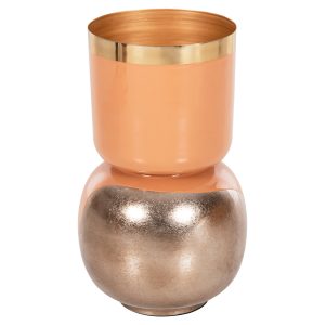 ΕΠΙΤΡΑΠΕΖΙΟ ΔΙΑΚΟΣΜΗΤΙΚΟ BAZO FB94233.02 ΜΕΤΑΛΛΟ ΣΟΜΟΝ-ΑΣΗΜΙ BRUSHED Φ21x37