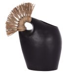 ΕΠΙΤΡΑΠΕΖΙΟ ΔΙΑΚΟΣΜΗΤΙΚΟ FB94671.01 ΜΑΥΡΗ ΤΕΡΑΚΟΤΑ & GRASS--44x18x50Υεκ.