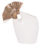 ΕΠΙΤΡΑΠΕΖΙΟ ΔΙΑΚΟΣΜΗΤΙΚΟ FB94671.02 ΛΕΥΚΗ ΤΕΡΑΚΟΤΑ & GRASS--44x18x50Υεκ.