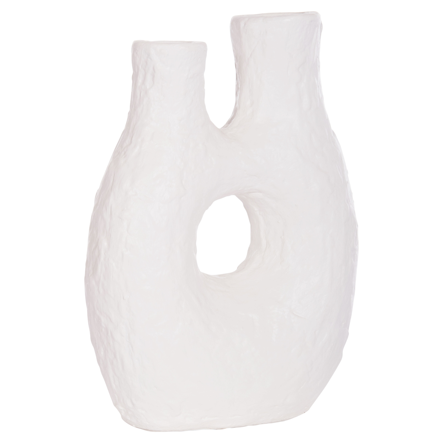 ΕΠΙΤΡΑΠΕΖΙΟ ΔΙΑΚΟΣΜΗΤΙΚΟ ΒΑΖΟ FB94665.02L ΛΕΥΚΗ ΤΕΡΑΚΟΤΑ--27x13.5x37Υεκ - Image 3