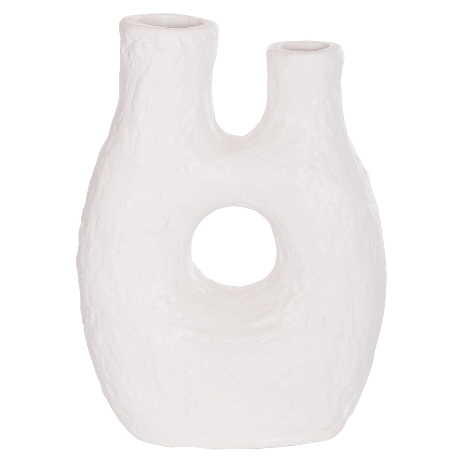 ΕΠΙΤΡΑΠΕΖΙΟ ΔΙΑΚΟΣΜΗΤΙΚΟ ΒΑΖΟ FB94665.02L ΛΕΥΚΗ ΤΕΡΑΚΟΤΑ--27x13.5x37Υεκ - Image 4