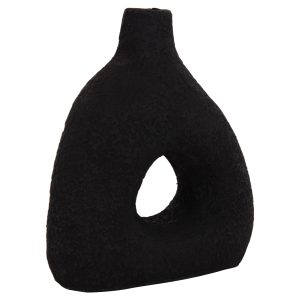 ΕΠΙΤΡΑΠΕΖΙΟ ΔΙΑΚΟΣΜΗΤΙΚΟ ΒΑΖΟ FB94667.01Μ ΤΕΡΑΚΟΤΑ ΣΕ ΜΑΥΡΟ--17x6.5x20Υεκ.