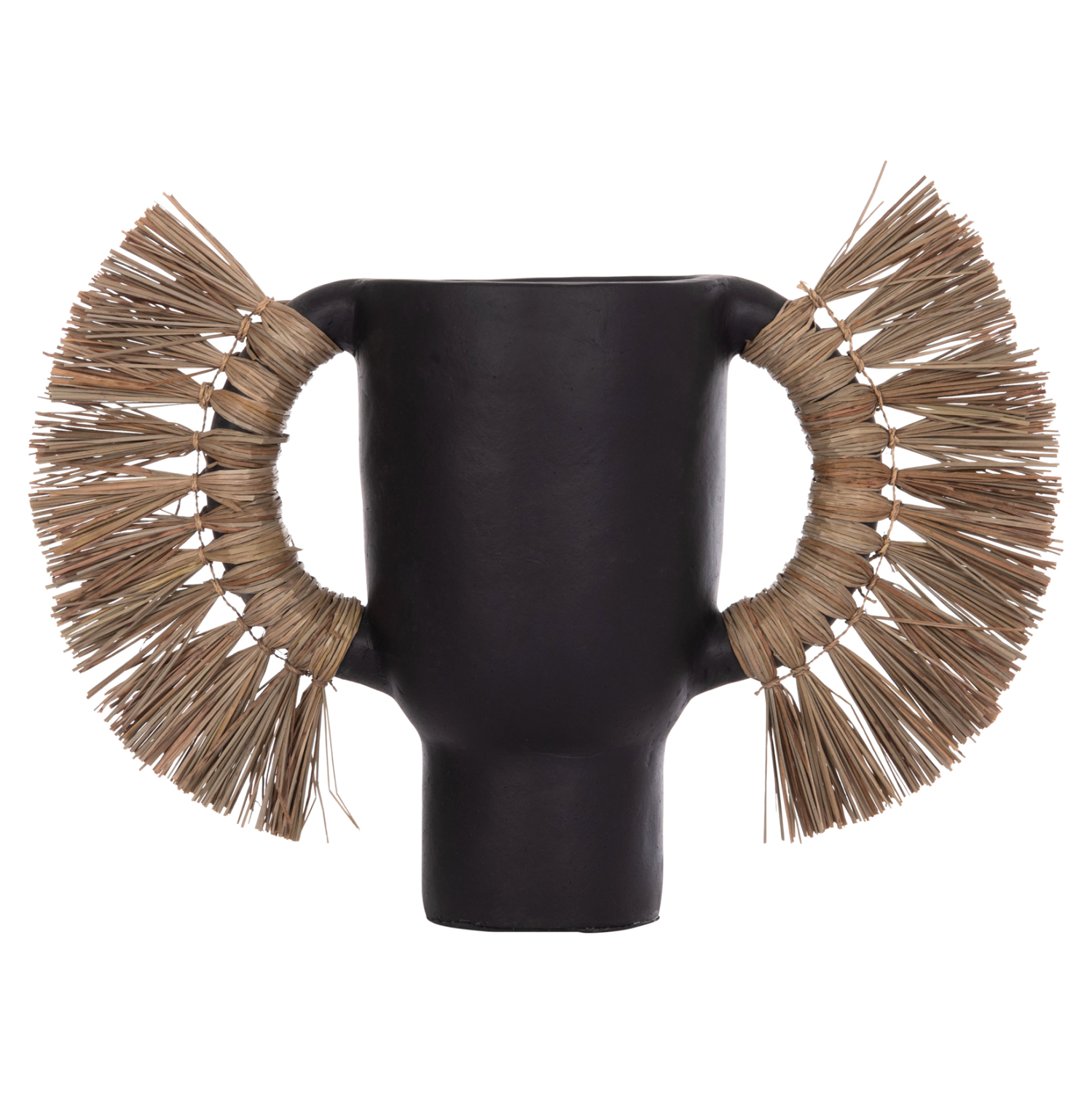 ΕΠΙΤΡΑΠΕΖΙΟ ΔΙΑΚΟΣΜΗΤΙΚΟ ΒΑΖΟ FB94668.01L ΜΑΥΡΗ ΤΕΡΑΚΟΤΑ & GRASS--64x22x38Υεκ - Image 3