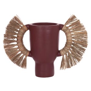 ΕΠΙΤΡΑΠΕΖΙΟ ΔΙΑΚΟΣΜΗΤΙΚΟ ΒΑΖΟ FB94668.06L ΒΥΣΣΙΝΙ ΤΕΡΑΚΟΤΑ & GRASS--64x22x38Υεκ