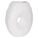 ΕΠΙΤΡΑΠΕΖΙΟ ΔΙΑΚΟΣΜΗΤΙΚΟ ΒΑΖΟ FB94673.02S ΛΕΥΚΗ ΤΕΡΑΚΟΤΑ--22x13x28Υεκ