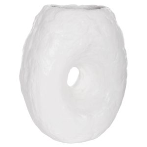 ΕΠΙΤΡΑΠΕΖΙΟ ΔΙΑΚΟΣΜΗΤΙΚΟ ΒΑΖΟ FB94673.02S ΛΕΥΚΗ ΤΕΡΑΚΟΤΑ--22x13x28Υεκ