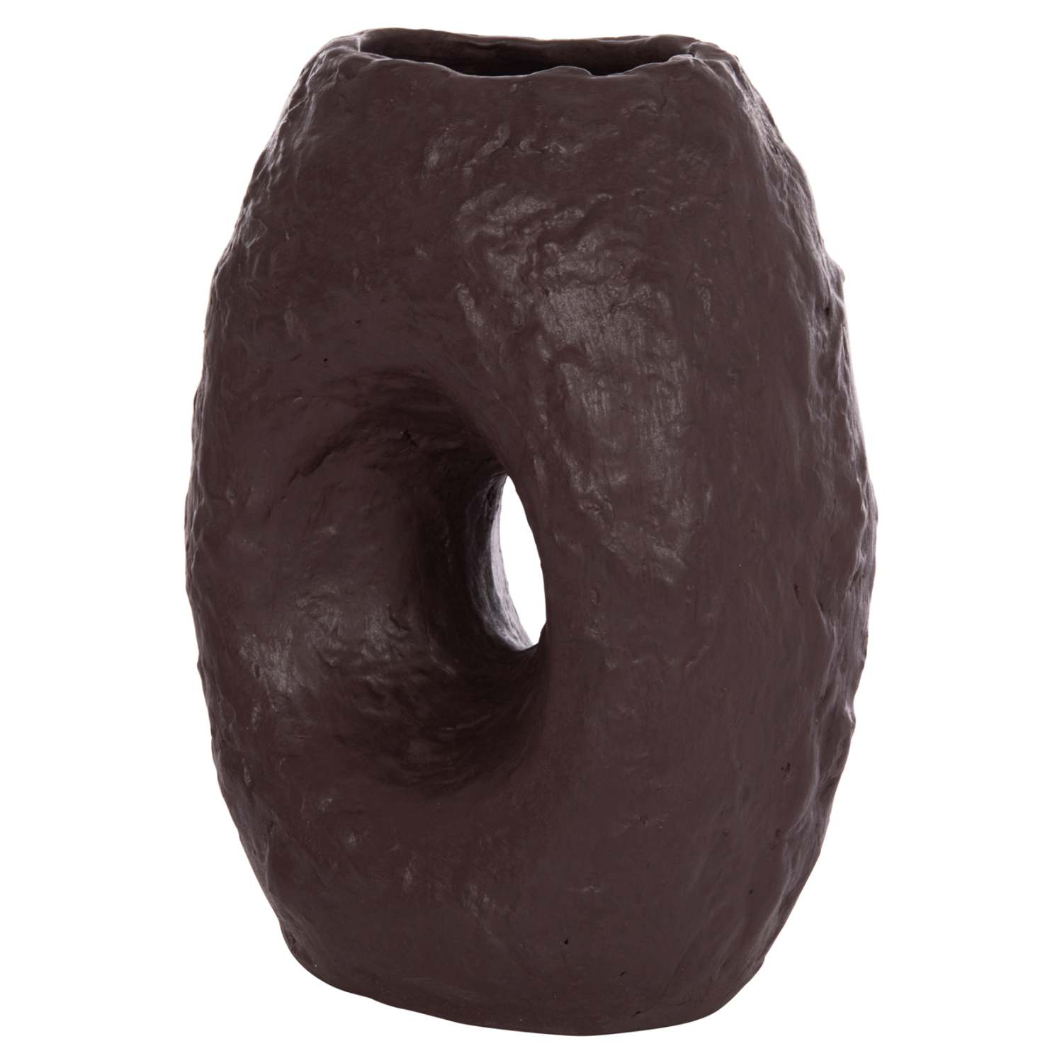 ΕΠΙΤΡΑΠΕΖΙΟ ΔΙΑΚΟΣΜΗΤΙΚΟ ΒΑΖΟ FB94673.07L ΣΟΚΟΛΑΤΙ ΤΕΡΑΚΟΤΑ--26.5x16x36.5Υεκ - Image 4