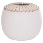 ΕΠΙΤΡΑΠΕΖΙΟ ΔΙΑΚΟΣΜΗΤΙΚΟ ΒΑΖΟ FB94675.02L TΕΡΑΚΟΤΑ ΣΕ ΛΕΥΚΟ--Φ22x20Υεκ.