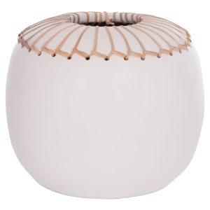 ΕΠΙΤΡΑΠΕΖΙΟ ΔΙΑΚΟΣΜΗΤΙΚΟ ΒΑΖΟ FB94675.02L TΕΡΑΚΟΤΑ ΣΕ ΛΕΥΚΟ--Φ22x20Υεκ.