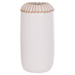 ΕΠΙΤΡΑΠΕΖΙΟ ΔΙΑΚΟΣΜΗΤΙΚΟ ΒΑΖΟ FB94675.02S TΕΡΑΚΟΤΑ ΣΕ ΛΕΥΚΟ--Φ18x33Υεκ.