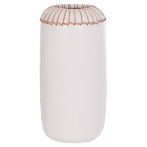 ΕΠΙΤΡΑΠΕΖΙΟ ΔΙΑΚΟΣΜΗΤΙΚΟ ΒΑΖΟ FB94675.02S TΕΡΑΚΟΤΑ ΣΕ ΛΕΥΚΟ--Φ18x33Υεκ.