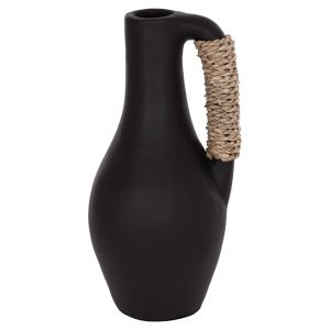 ΕΠΙΤΡΑΠΕΖΙΟ ΔΙΑΚΟΣΜΗΤΙΚΟ ΒΑΖΟ FB94687.01L ΤΕΡΑΚΟΤΑ ΣΕ ΜΑΥΡΟ--Φ18x39Υεκ.