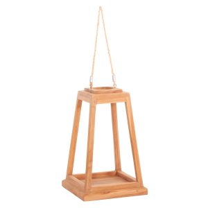 ΕΠΙΤΡΑΠΕΖΙΟ ΔΙΑΚΟΣΜΗΤΙΚΟ ΦΑΝΑΡΙ ΓΙΑ ΚΕΡΙ FB94584 ΞΥΛΟ TEAK ΦΥΣΙΚΟ 25x25x39-67Υεκ.