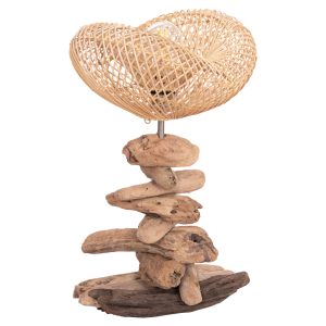 ΕΠΙΤΡΑΠΕΖΙΟ ΔΙΑΚΟΣΜΗΤΙΚΟ ΦΩΤΙΣΤΙΚΟ FB94431 DRIFTWOOD & RATTAN 32x30x53Υεκ.