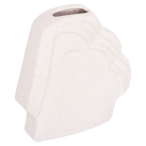 ΕΠΙΤΡΑΠΕΖΙΟ ΚΕΡΑΜΙΚΟ ΔΙΑΚΟΣΜΗΤΙΚΟ FB94585 ΕΚΡΟΥ-ΥΦΗ ΚΡΥΣΤΑΛΛΟΥ 22x5x24.5Υεκ