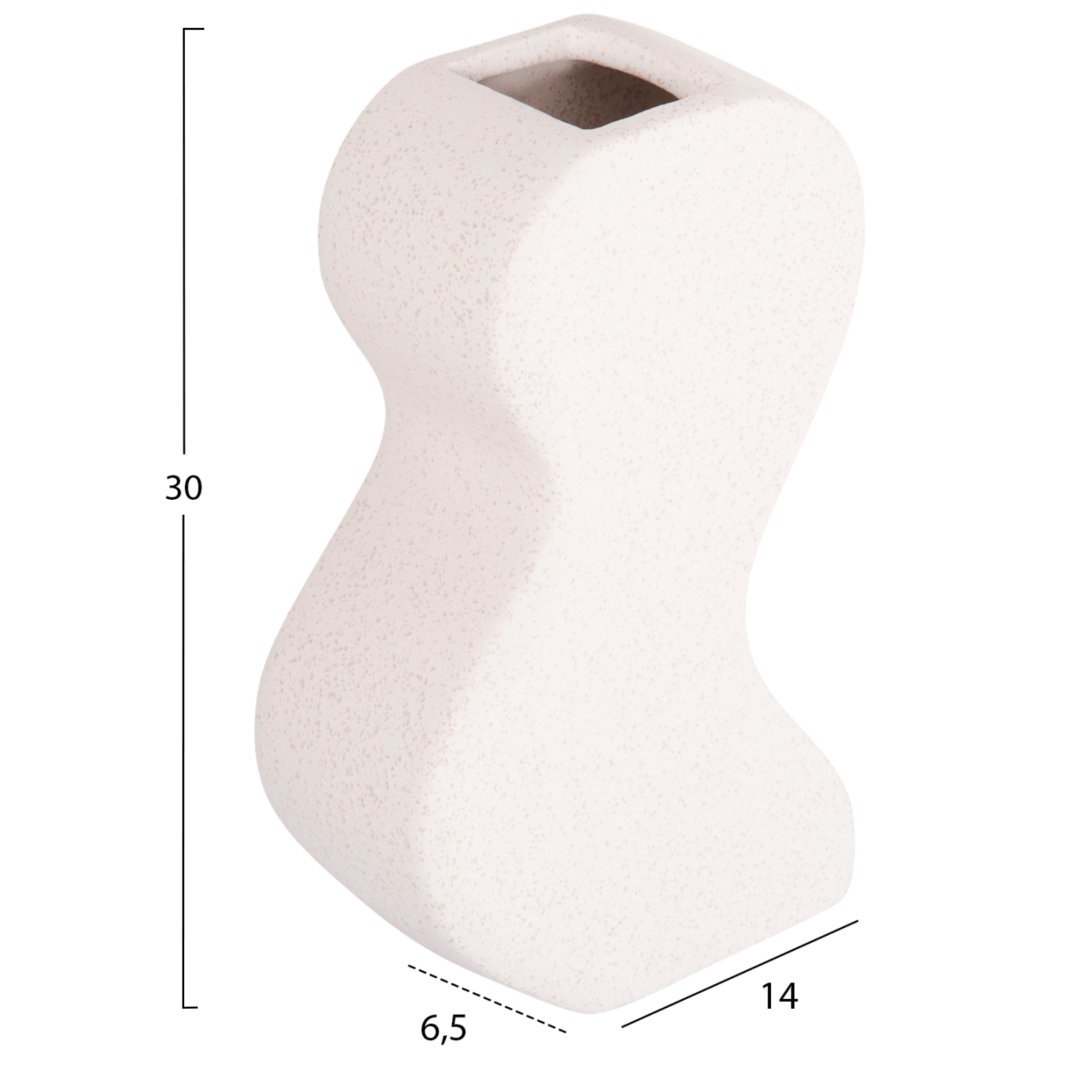 ΕΠΙΤΡΑΠΕΖΙΟ ΚΕΡΑΜΙΚΟ ΔΙΑΚΟΣΜΗΤΙΚΟ FB94590.01 ΚΡΥΣΤΑΛΛ.ΕΚΡΟΥ 13x6x22Υεκ - Image 2