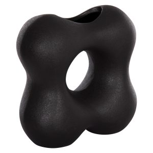 ΕΠΙΤΡΑΠΕΖΙΟ ΚΕΡΑΜΙΚΟ ΔΙΑΚΟΣΜΗΤΙΚΟ FB94594.02 ΜΑΥΡΟ ΜΑΤ 18x9x18Υεκ