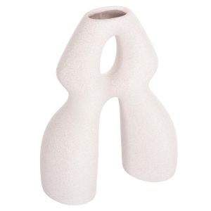 ΕΠΙΤΡΑΠΕΖΙΟ ΚΕΡΑΜΙΚΟ ΔΙΑΚΟΣΜΗΤΙΚΟ FB94598.01 ΥΠΟΛΕΥΚΟ ΚΡΥΣΤΑΛΛΙΚΟ 25x9x29