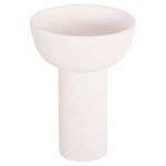 ΕΠΙΤΡΑΠΕΖΙΟ ΚΕΡΑΜΙΚΟ ΔΙΑΚΟΣΜΗΤΙΚΟ FB94602.01 ΥΠΟΛΕΥΚΟ ΚΡΥΣΤΑΛΛΙΚΟ Φ23x32Υ εκ.