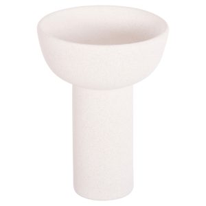 ΕΠΙΤΡΑΠΕΖΙΟ ΚΕΡΑΜΙΚΟ ΔΙΑΚΟΣΜΗΤΙΚΟ FB94602.01 ΥΠΟΛΕΥΚΟ ΚΡΥΣΤΑΛΛΙΚΟ Φ23x32Υ εκ.