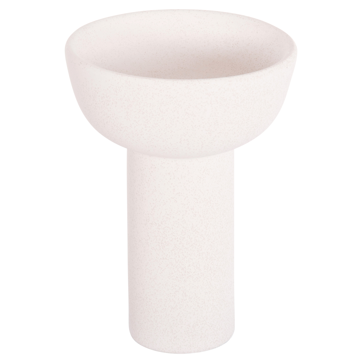 ΕΠΙΤΡΑΠΕΖΙΟ ΚΕΡΑΜΙΚΟ ΔΙΑΚΟΣΜΗΤΙΚΟ FB94602.01 ΥΠΟΛΕΥΚΟ ΚΡΥΣΤΑΛΛΙΚΟ Φ23x32Υ εκ.