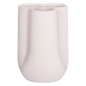 ΕΠΙΤΡΑΠΕΖΙΟ ΚΕΡΑΜΙΚΟ ΔΙΑΚΟΣΜΗΤΙΚΟ FB94613.01 ΚΡΥΣΤΑΛΛΙΚΟ ΥΠΟΛΕΥΚΟ Φ16x22Υεκ