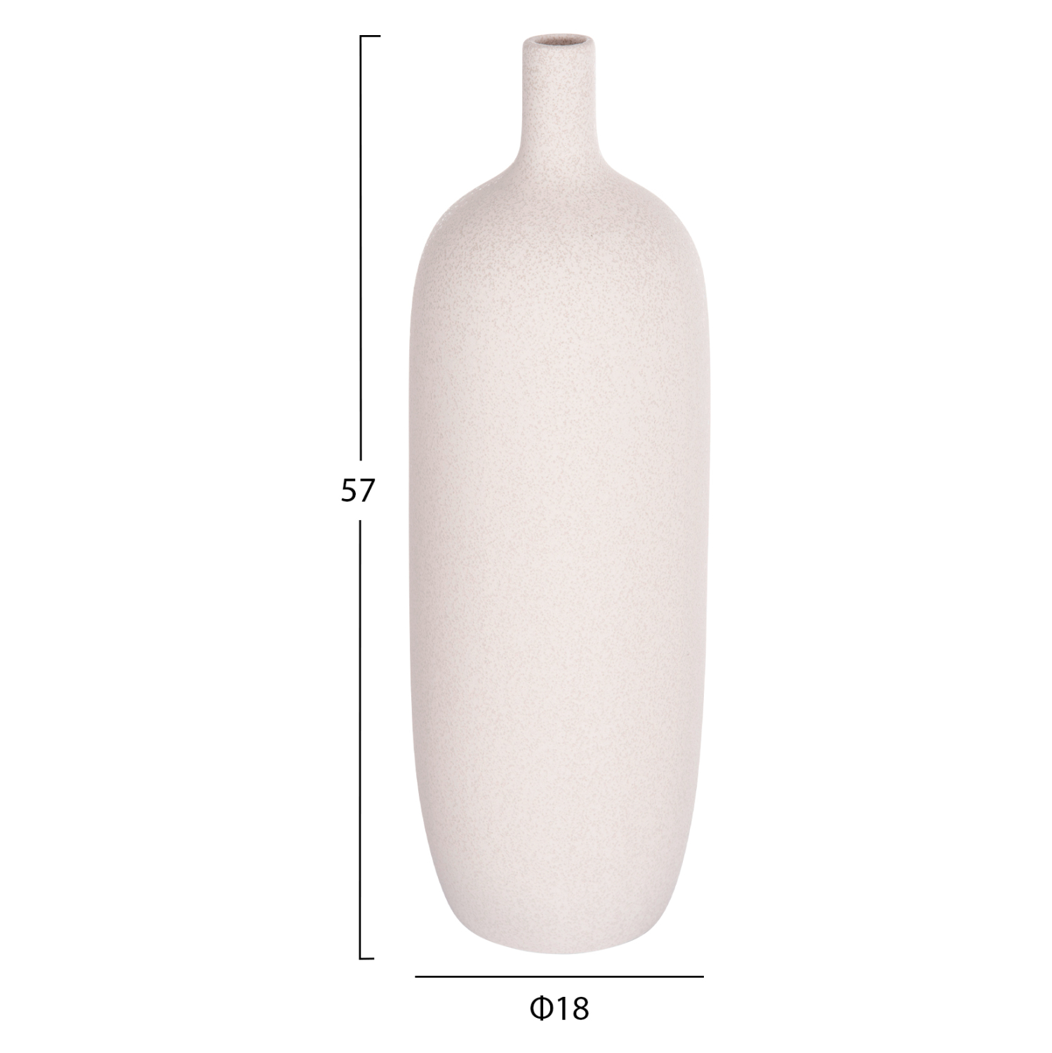 ΕΠΙΤΡΑΠΕΖΙΟ ΚΕΡΑΜΙΚΟ ΔΙΑΚΟΣΜΗΤΙΚΟ FB94623.01 ΚΡΥΣΤΑΛΛΙΚΟ ΥΠΟΛΕΥΚΟ Φ18x57Υεκ - Image 2