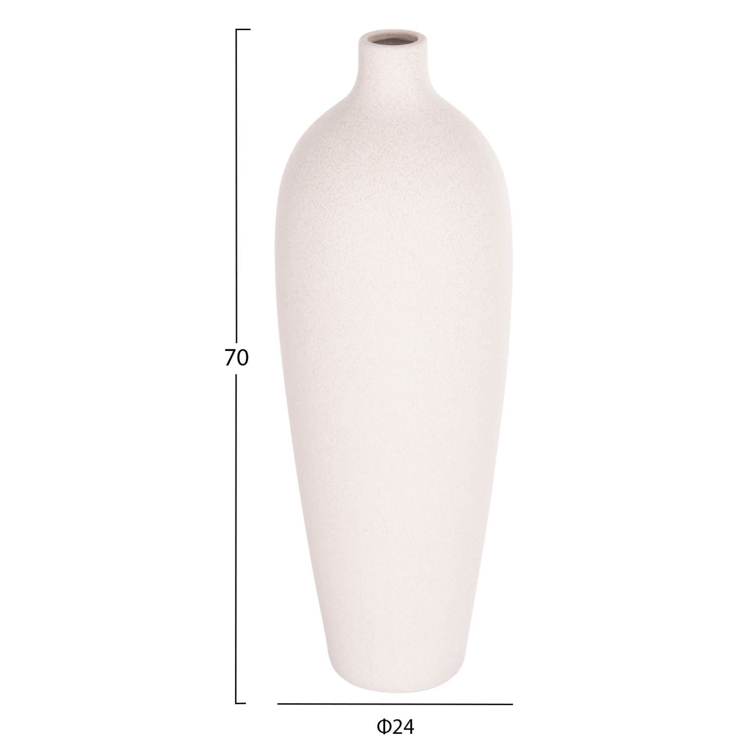 ΕΠΙΤΡΑΠΕΖΙΟ ΚΕΡΑΜΙΚΟ ΔΙΑΚΟΣΜΗΤΙΚΟ FB94624.01 ΥΠΟΛΕΥΚΟ ΚΡΥΣΤΑΛΛΙΚΟ Φ24x70Υεκ - Image 2