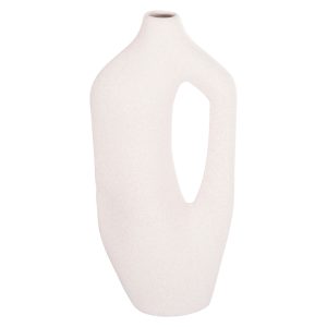 ΕΠΙΤΡΑΠΕΖΙΟ ΚΕΡΑΜΙΚΟ ΔΙΑΚΟΣΜΗΤΙΚΟ FB94625 ΥΠΟΛΕΥΚΟ ΚΡΥΣΤΑΛΛΙΚΟ 20x9x45Υεκ