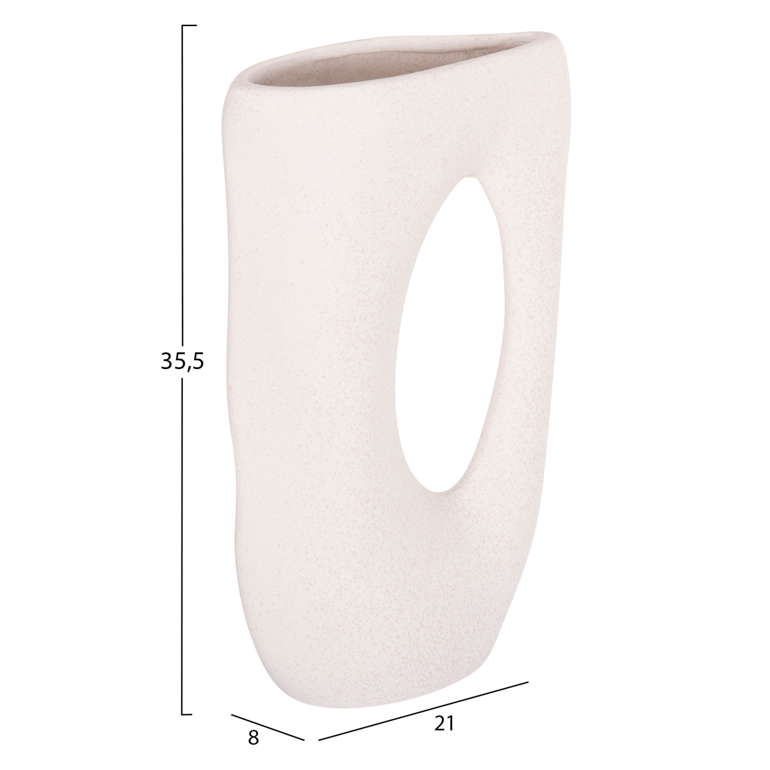 ΕΠΙΤΡΑΠΕΖΙΟ ΚΕΡΑΜΙΚΟ ΔΙΑΚΟΣΜΗΤΙΚΟ FB94626.01 ΥΠΟΛΕΥΚΟ ΚΡΥΣΤΑΛΛΙΚΟ 21x8x35.5Υεκ - Image 2