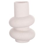 ΕΠΙΤΡΑΠΕΖΙΟ ΚΕΡΑΜΙΚΟ ΔΙΑΚΟΣΜΗΤΙΚΟ FB94627.01 ΥΠΟΛΕΥΚΟ ΚΡΥΣΤΑΛΛΙΚΟ Φ16x25