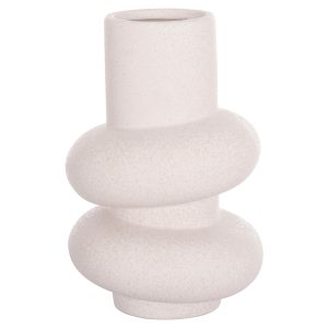 ΕΠΙΤΡΑΠΕΖΙΟ ΚΕΡΑΜΙΚΟ ΔΙΑΚΟΣΜΗΤΙΚΟ FB94627.01 ΥΠΟΛΕΥΚΟ ΚΡΥΣΤΑΛΛΙΚΟ Φ16x25