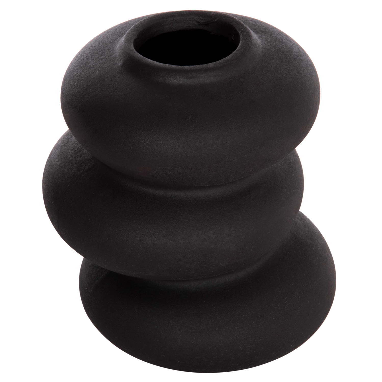 ΕΠΙΤΡΑΠΕΖΙΟ ΚΕΡΑΜΙΚΟ ΔΙΑΚΟΣΜΗΤΙΚΟ FB94628.02 ΜΑΥΡΟ ΜΑΤ Φ14x19Υεκ - Image 3