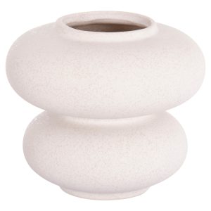 ΕΠΙΤΡΑΠΕΖΙΟ ΚΕΡΑΜΙΚΟ ΔΙΑΚΟΣΜΗΤΙΚΟ FB94629.01 ΥΠΟΛΕΥΚΟ ΚΡΥΣΤΑΛΛΙΚΟ Φ18x17Υεκ