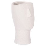 ΕΠΙΤΡΑΠΕΖΙΟ ΚΕΡΑΜΙΚΟ ΔΙΑΚΟΣΜΗΤΙΚΟ FB94632 ΥΠΟΛΕΥΚΟ ΚΡΥΣΤΑΛΛΙΚΟ Φ13x22Υεκ