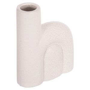 ΕΠΙΤΡΑΠΕΖΙΟ ΚΕΡΑΜΙΚΟ ΔΙΑΚΟΣΜΗΤΙΚΟ FB94640.01 ΚΡΥΣΤΑΛΛΙΚΟ ΥΠΟΛΕΥΚΟ 19x7x24Υ εκ.