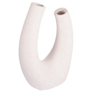 ΕΠΙΤΡΑΠΕΖΙΟ ΚΕΡΑΜΙΚΟ ΔΙΑΚΟΣΜΗΤΙΚΟ FB94643.01 ΥΠΟΛΕΥΚΟ ΚΡΥΣΤΑΛΛΙΚΟ 15x7x21