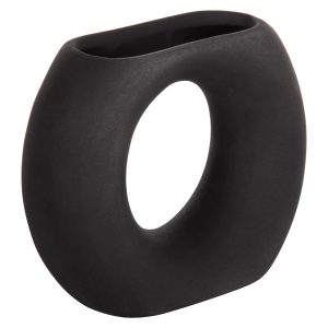 ΕΠΙΤΡΑΠΕΖΙΟ ΚΕΡΑΜΙΚΟ ΔΙΑΚΟΣΜΗΤΙΚΟ FB94646.02 ΜΑΥΡΟ ΜΑΤ 18x6