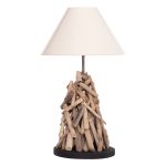 ΕΠΙΤΡΑΠΕΖΙΟ ΦΩΤΙΣΤΙΚΟ FB94423 DRIFTWOOD & ΛΕΥΚΟ ΚΑΠΕΛΟ Φ35x61Υεκ.