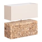 ΕΠΙΤΡΑΠΕΖΙΟ ΦΩΤΙΣΤΙΚΟ FB94437 DRIFTWOOD & ΛΕΥΚΟ ΚΑΠΕΛΟ 50.5x16x45.5Υεκ.