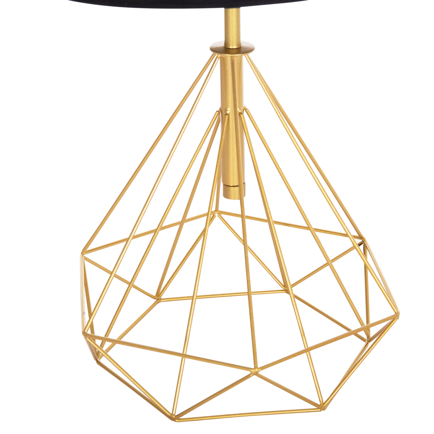 ΕΠΙΤΡΑΠΕΖΙΟ ΦΩΤΙΣΤΙΚΟ FB97416.12 ΧΡΥΣΟ ΜΕΤΑΛΛΙΚΟ--ΜΑΥΡΟ PVC ΚΑΠΕΛΟ Φ25x48,5Υεκ. - Image 3