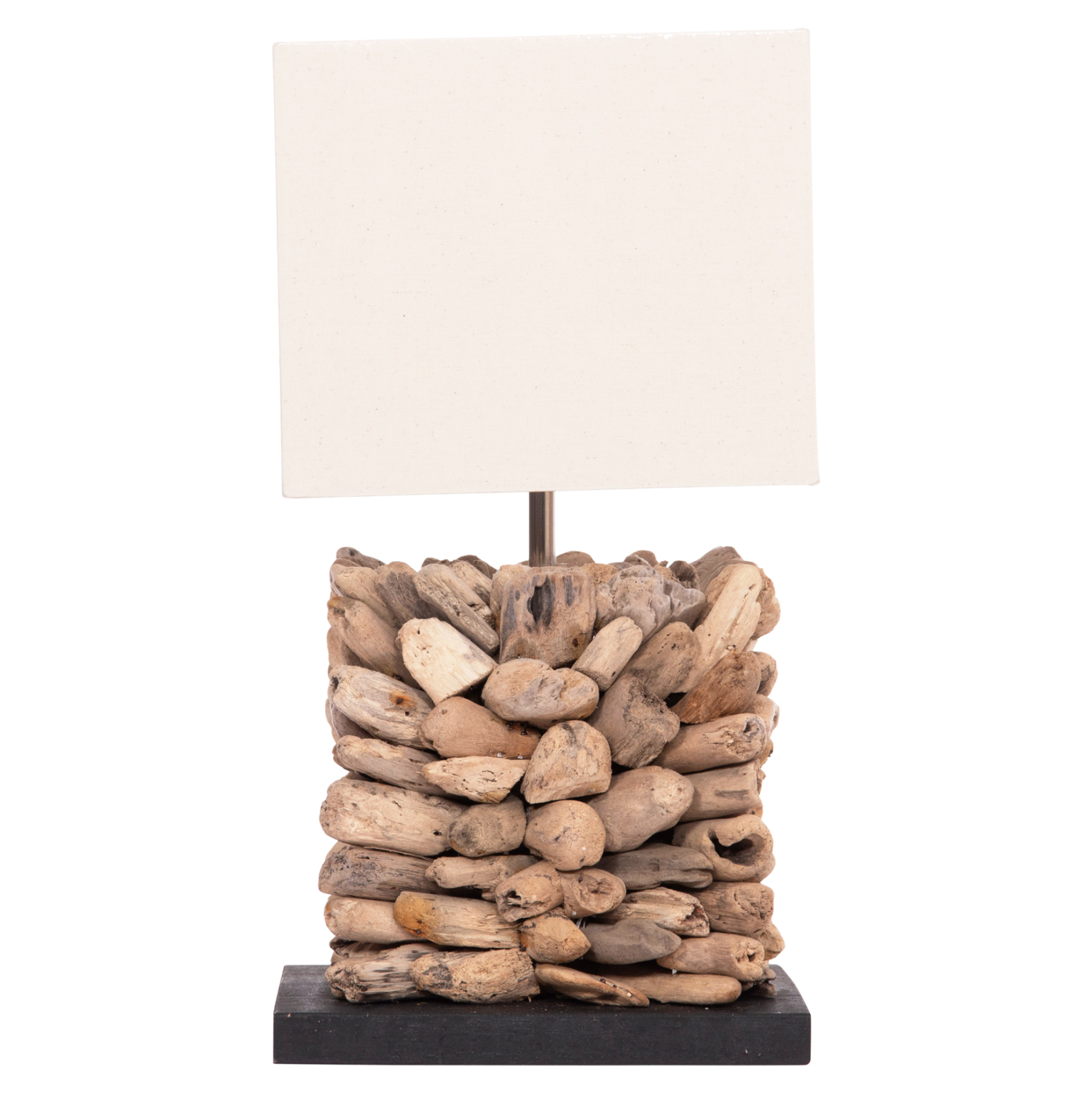 ΕΠΙΤΡΑΠΕΖΙΟ ΦΩΤΙΣΤΙΚΟ ΣΧΗΜΑ ΚΥΒΟΥ FB94425 DRIFTWOOD & ΛΕΥΚΟ ΚΑΠΕΛΟ 24x24x46Υεκ - Image 3