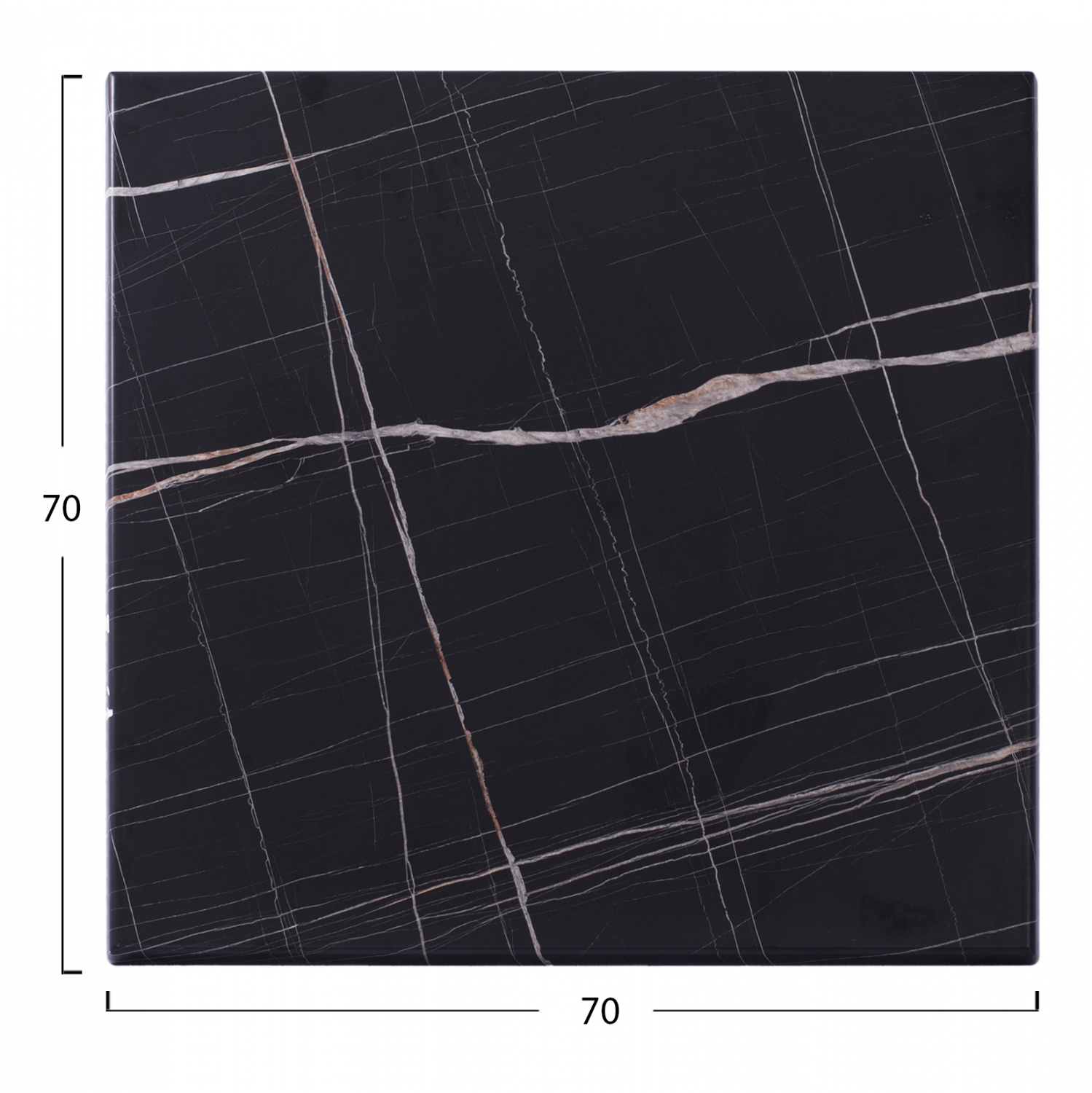 ΕΠΙΦΑΝΕΙΑ ΤΡΑΠΕΖΙΟΥ ΜΑΥΡΟ ΜΑΡΜΑΡΟ 741 WERZALIT 70X70 FB95230.13 - Image 2