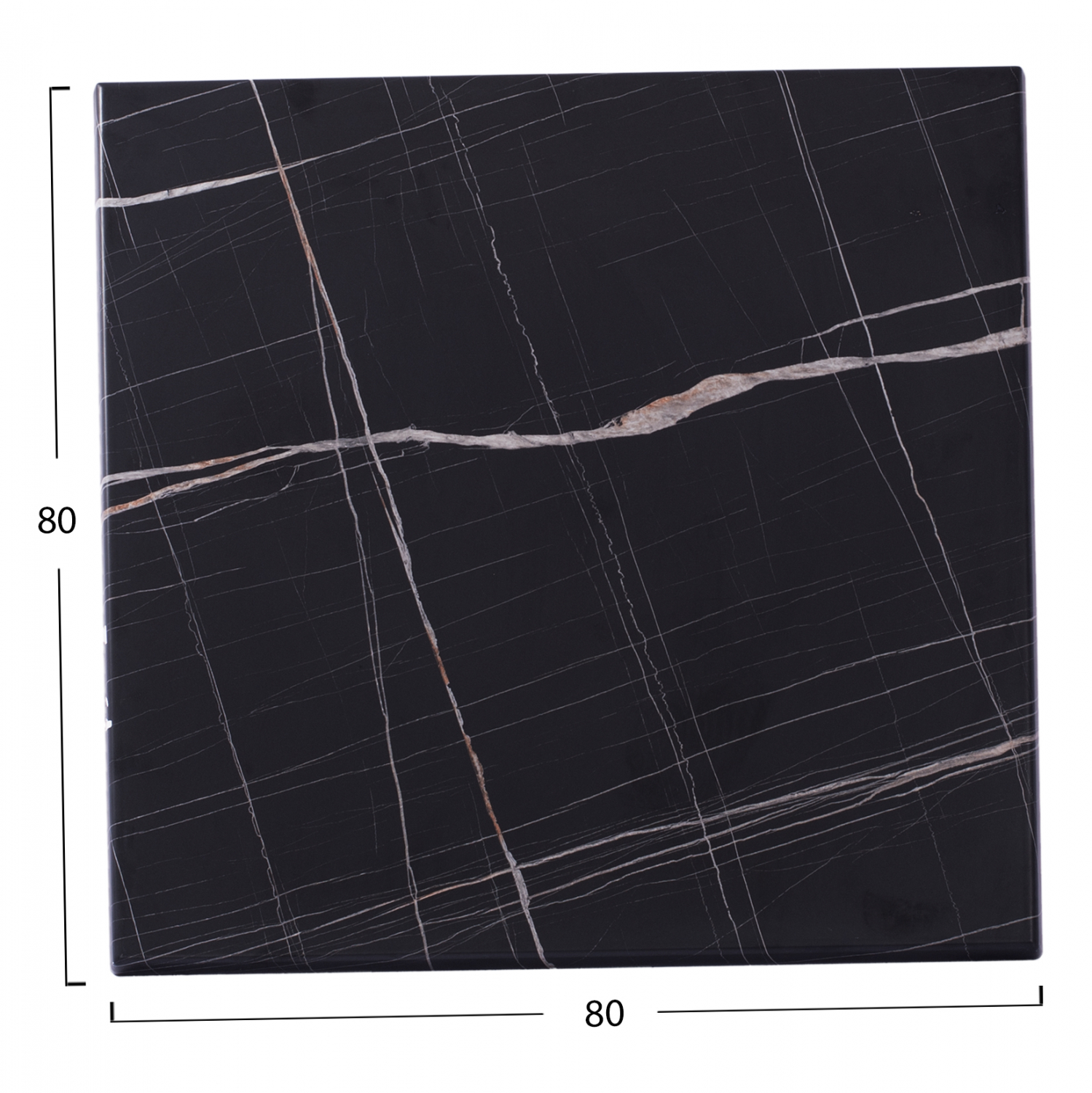 ΕΠΙΦΑΝΕΙΑ ΤΡΑΠΕΖΙΟΥ ΜΑΥΡΟ ΜΑΡΜΑΡΟ 741 WERZALIT FB95231.13 80x80 εκ. - Image 2