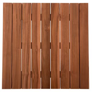 ΕΠΙΦΑΝΕΙΑ ΤΡΑΠΕΖΙΟΥ ΞΥΛΟ TEAK-ΦΥΣΙΚΟ ΤΕΤΡΑΓΩΝΗ FB96139 ΜΑΣΙΦ 80x80x4(πάχος)εκ.